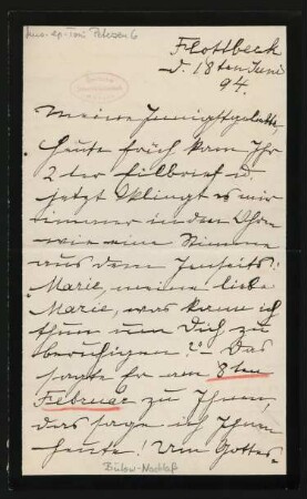 Brief an Marie von Bülow : 18.06.1894