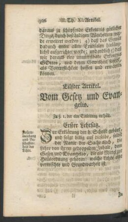 Eilfter Artikel. Vom Gesetz und Evangelio