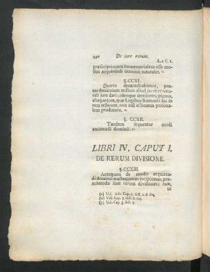 Libri IV. Caput I. De Rerum Divisione
