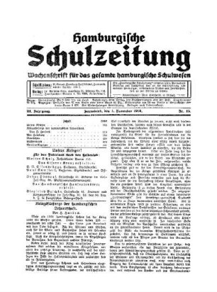 Kriegsfürsorge der hamburgischen Lehrerschaft