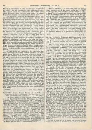 111-112 [Rezension] Schneider, Heinrich, Joachim Morsius und sein Kreis