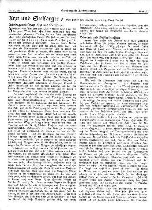 Arzt und Seelsorger