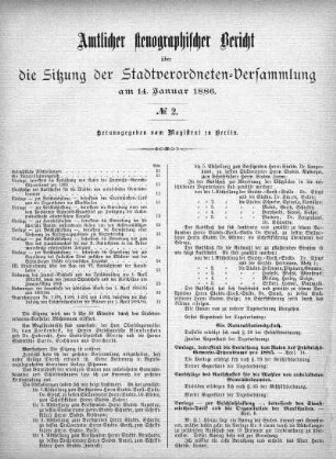 No 2, 14. Januar 1886