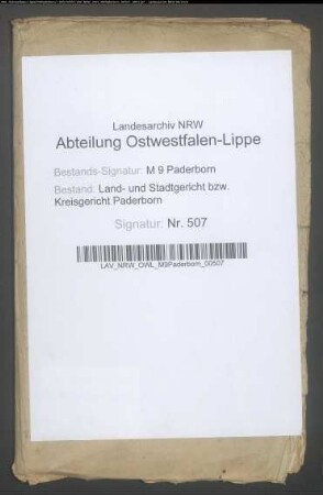 Ablösungsrezeß zwischen dem Grafen von Plettenberg-Lehnhausen und Anton Bartmann und Konsorten in Essentho.