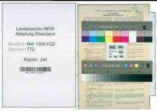 Entnazifizierung Jan Keyzer , geb. 30.11.1921 (Kaufm.Angestellter)