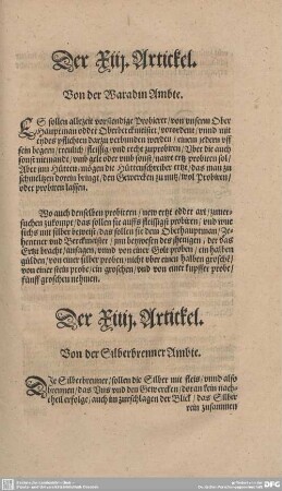 Der XIII. Artickel. Von der Waradin Ambte.