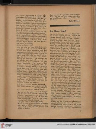 Der Blaue Vogel