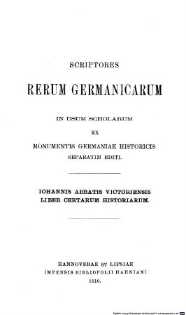 Iohannis abbatis Victoriensis liber certarum historiarum, 2. Liber IV - VI