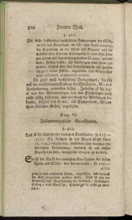 Kap. IX. Zusammengesetze Krankheiten