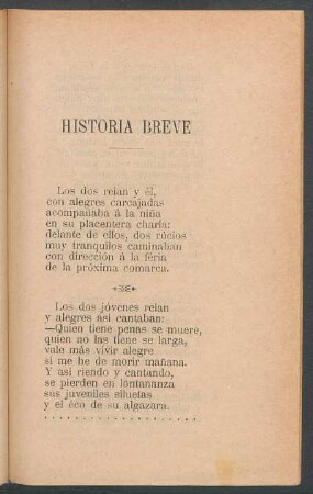 Historia breve