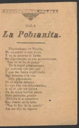 La Póblanita. : Bola.