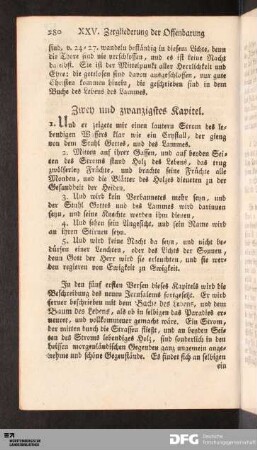 Zwey und zwanzigstes Kapitel.