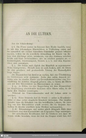 An die Eltern