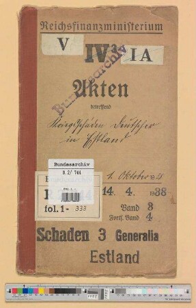 Kriegsschäden Deutscher in Estland: Bd. 3
