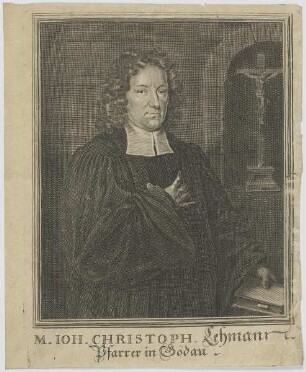 Bildnis des Ioh. Christoph Lehmann