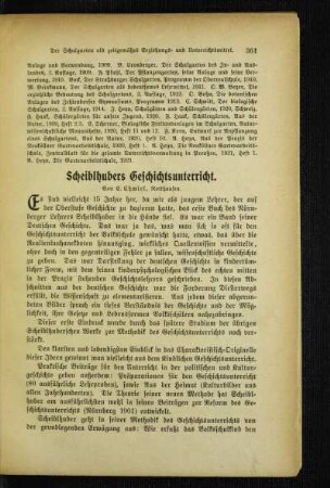 Scheiblhubers Geschichtsunterricht