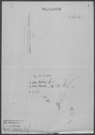 Winnenden: Inspektionsbericht Breuningsweiler und Hanweiler 1956