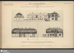 Architekt A. Käppler, Leipzig. Abänderungsvorschlag zum Entwurf "Pflug" (Architekt R. Hartmann, Dresden). Wohn- und Wirthschaftsgebäude