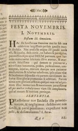 621-630, I. - V. Novembris