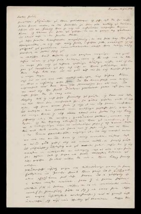 Brief von Moriz Haupt an Salomon Hirzel