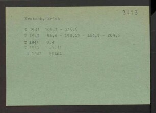 Kratsch, Erich