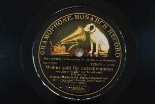 Wohin seid ihr entschwunden : aus "Eugen Onégin" / von Tschaikowski