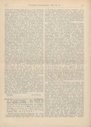 331-334 [Rezension] Noeldechen, Ernst, Die Abfassungszeit der Schriften Tertullians - Neue Fragmente des Papias, Hegesippus und Pierius