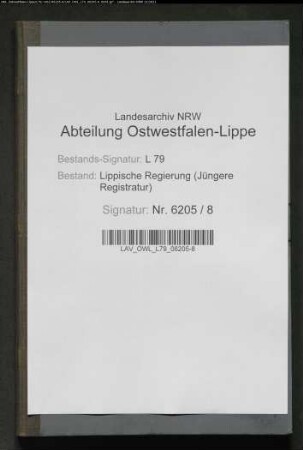 Vorstellungslisten des Aushebungsbezirks Detmold, Band 1