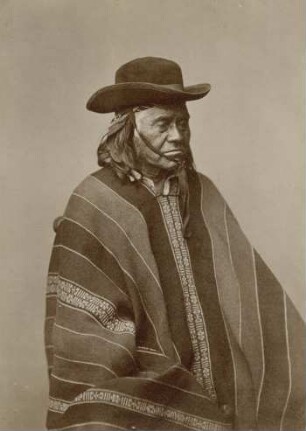 Häuptling des indigenen Volkes der Araukaner (Mapuche)