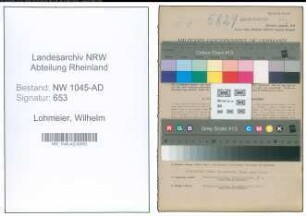 Entnazifizierung Wilhelm Lohmeier , geb. 30.03.1905 (Angestellter)