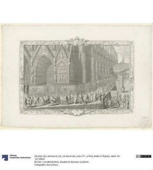 Le Sacre de Louis XV: Le Roy allant a l’Église