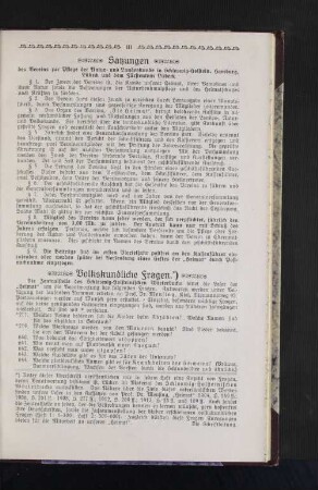 Satzungen des Vereins zur Pflege der Natur- und Landeskunde in Schleswig-Holstein, hamburg, Lübeck und Fürstentum Lübeck.