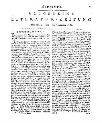 Magazin für Prediger oder Sammlung neu ausgearbeiteter Predigt-Entwürfe [über die Sonn- und Festtäglichen Evangelien und Episteln so wie freye Texte auf Casual-Fälle]. T. 5. Züllichau: [Frommann] 1785