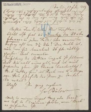 Brief an Adolph Fürstner : 13.02.1859