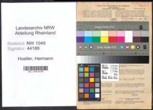 Entnazifizierung Hermann Hoeller , geb. 12.03.1912 (Verwaltungsbeamter)