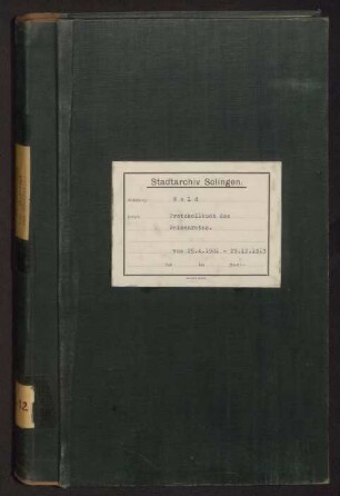 Wald: Waisenrat 1901-1913