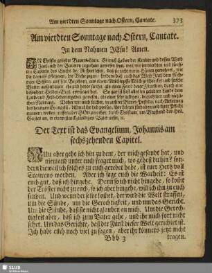 Am vierdten Sonntage nach Ostern, Cantate