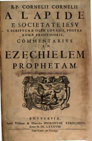 Commentaria In Qvatvor Prophetas Maiores