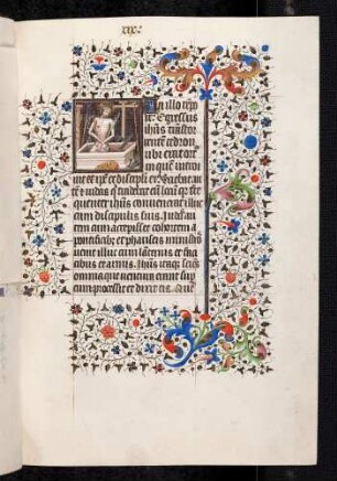 Bordüren-Miniatur-Seite: (Passion) Schmerzensmann