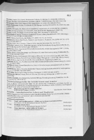 Veranstaltungsreihe für Schülerinnen und Schüler