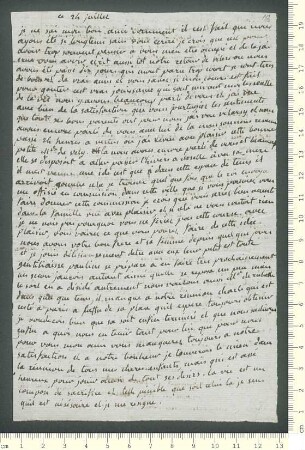 Brief von Marie-Anne Chamisso  an Adelbert von Chamisso