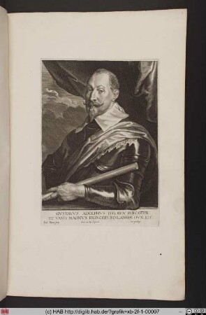 Gustavus Adolphus Rex [Porträt des Königs Gustav Adolph von Schweden; Gustavus Adolphus; Portret van Gustaaf II Adolf, koning van Zweden]