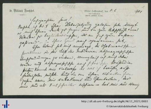 Brief, 11.06.1901