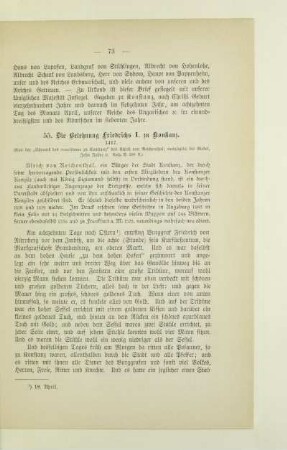 55. Die Belehrung Friedrichs I. zu Konstanz. 1417