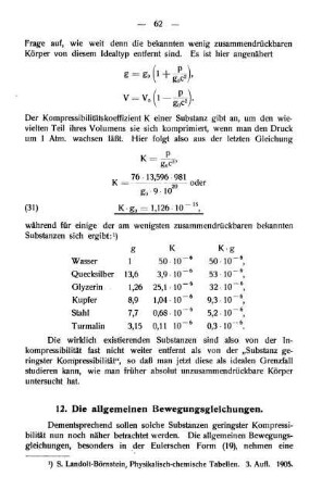 12. Die allgemeinen Bewegungsgleichungen