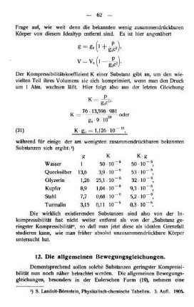 12. Die allgemeinen Bewegungsgleichungen