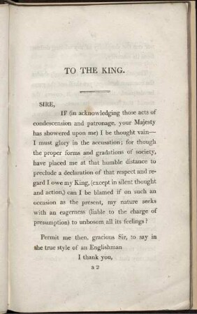 To the king