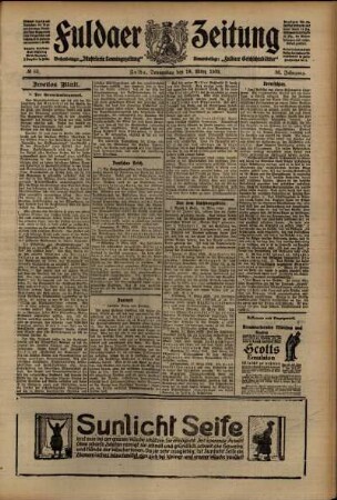 Zweite Ausgabe vom Donnerstag, den 18. März 1909.