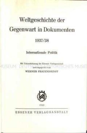 Weltgeschichte der Gegenwart in Dokumenten, Teil 5