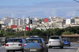 Stadtzentrum von Rabat : Blick auf das Stadtzentrum von Rabat, aufgenommen am 05.11.2008